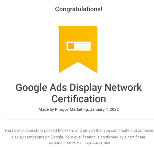 Google Ads · Display, Display Network, 2022